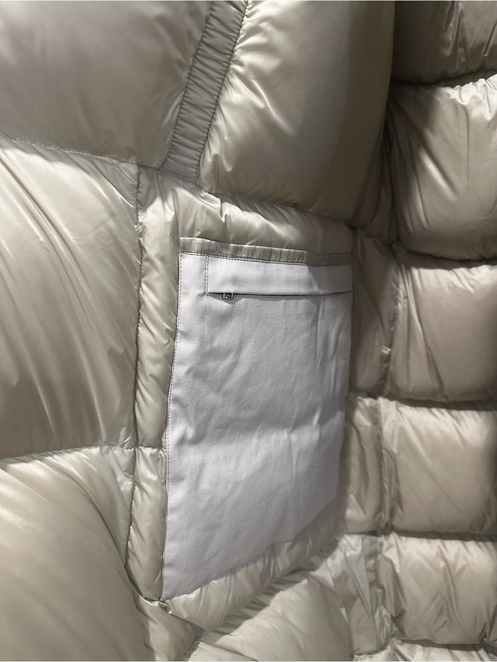 Rick Owens Oversized Puffer Jacket in Light Olive - Picture 6 of 10